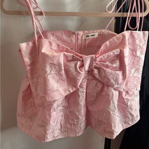 Day + Moon Pink Textured Camisole Top